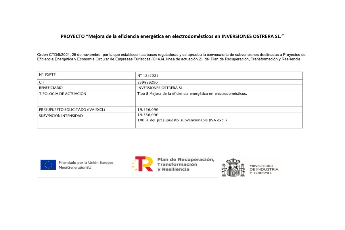 MEJORA EFICIENCIA ENERGÉTICA 